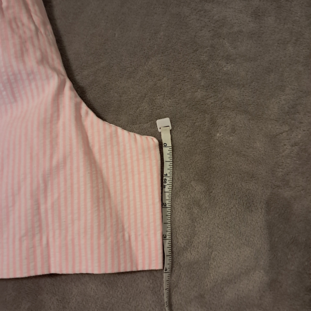 Lilly Pulitzer Womens Faye Skort Capri Coral Seersucker Ruffle Front Sz 6. - Picture 4 of 7